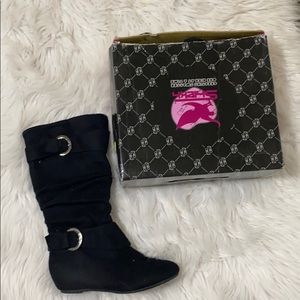 black velvet boots